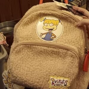 Brand new never used rugrats Angelica mini sherpa backpack with original tags